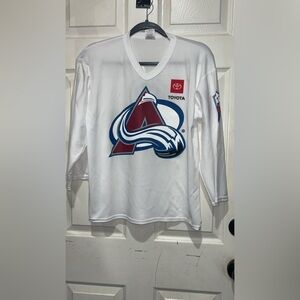 Colorado Avalanche white long sleeve jersey 18-20 o #NHL #hockey